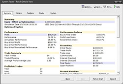 模擬買賣 (System Tester) Summary